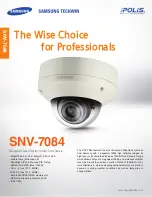 Samsung SNV-7084 Specifications preview