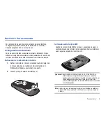 Предварительный просмотр 9 страницы Samsung Solstice II SGH-A817 (Spanish) Manual Del Usuario