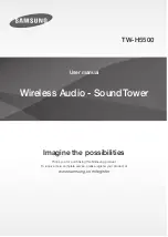 Preview for 1 page of Samsung SoundTower TW-H5500 User Manual