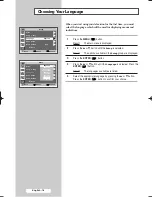 Предварительный просмотр 18 страницы Samsung SP-42Q2HL Owner'S Instructions Manual