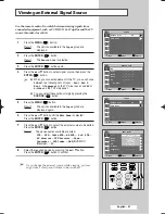 Предварительный просмотр 47 страницы Samsung SP-42Q2HL Owner'S Instructions Manual