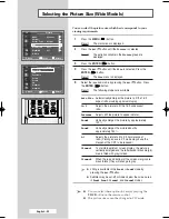 Предварительный просмотр 32 страницы Samsung SP-43H3HT Owner'S Instructions Manual