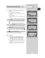 Предварительный просмотр 21 страницы Samsung SP-43L2H Owner'S Instructions Manual