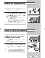 Предварительный просмотр 11 страницы Samsung SP-46L3HX Owner'S Instructions Manual