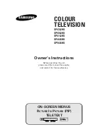 Samsung SP-46L5HX Owner'S Instructions Manual предпросмотр