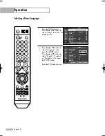 Предварительный просмотр 30 страницы Samsung SP-50K3HV Owner'S Instructions Manual