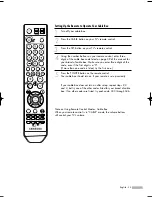 Предварительный просмотр 35 страницы Samsung SP-50K3HV Owner'S Instructions Manual