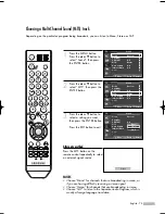 Предварительный просмотр 75 страницы Samsung SP-50K3HV Owner'S Instructions Manual