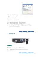 Preview for 20 page of Samsung SP-D400 Owner'S Instructions Manual