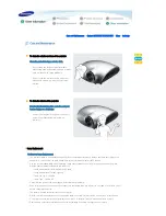 Preview for 32 page of Samsung SP-D400 Owner'S Instructions Manual