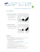 Preview for 38 page of Samsung SP-L330W - LCD Proj XGA 500:1 3330 Lumens HDmi S-vid 8.4LBS... Instructions Manual