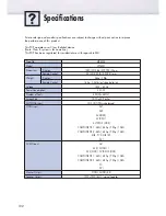 Preview for 102 page of Samsung SP-P4251 Owner'S Instructions Manual