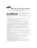 Preview for 104 page of Samsung SP-P4251 Owner'S Instructions Manual