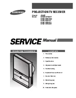 Preview for 1 page of Samsung SP42W4HPX/XEF Service Manual