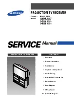 Samsung SP42W5HFX/XTT Service Manual предпросмотр