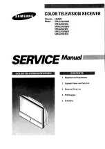 Samsung SP43L2HX/BWT Service Manual предпросмотр