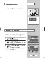 Preview for 17 page of Samsung SP43Q5 Owner'S Instructions Manual