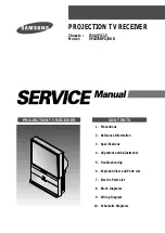 Предварительный просмотр 1 страницы Samsung SP43T8HPX/BOB Service Manual