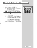 Preview for 13 page of Samsung SP43T9 Owner'S Instructions Manual