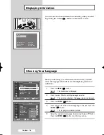 Preview for 18 page of Samsung SP43T9 Owner'S Instructions Manual