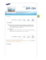 Предварительный просмотр 7 страницы Samsung SPF-72H (Spanish) Manual Del Usuario