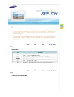 Preview for 15 page of Samsung SPF-72H (Spanish) Manual Del Usuario