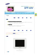 Предварительный просмотр 7 страницы Samsung SPF-83V (Korean) User Manual