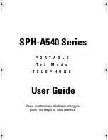 Preview for 1 page of Samsung SPH-A540 User Manual