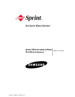 Предварительный просмотр 1 страницы Samsung SPH-A790 User Manual