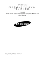 Предварительный просмотр 1 страницы Samsung SPH-a860 Series User Manual