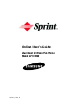 Предварительный просмотр 1 страницы Samsung SPH-n400 Series Manual