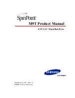 Samsung SpinPoint M9T Product Manual preview