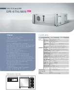 Samsung SPR-9716 Specifications preview