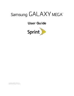 Preview for 1 page of Samsung SPRINT GALAXY MEGA User Manual