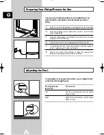 Предварительный просмотр 6 страницы Samsung SR-27NMB Instruction Manual