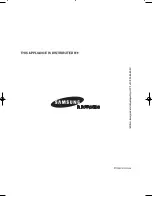 Preview for 16 page of Samsung SR-38NMB Instruction Manual