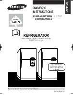 Preview for 1 page of Samsung SR-606EV Owner'S Instructions Manual