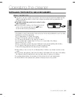 Предварительный просмотр 119 страницы Samsung SR8895 User Manual