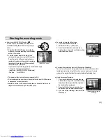 Предварительный просмотр 22 страницы Samsung SRC-A3 - Genuine Digital Camera NV11 User Manual