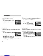 Предварительный просмотр 63 страницы Samsung SRC-A3 - Genuine Digital Camera NV11 User Manual