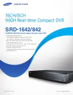 Предварительный просмотр 1 страницы Samsung SRD-1642 Specifications