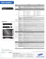 Предварительный просмотр 2 страницы Samsung SRD-1642 Specifications