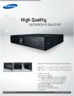 Samsung SRD-1652D Quick Manual preview