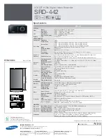 Preview for 2 page of Samsung SRD-442 Specifications