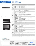 Предварительный просмотр 2 страницы Samsung SRD-443 Specifications