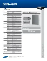 Preview for 2 page of Samsung SRD-470D Specifications