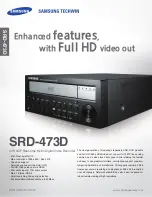Samsung SRD-473D Specifications preview