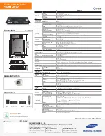 Предварительный просмотр 2 страницы Samsung SRM-872 Specifications