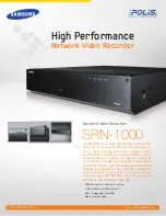 Samsung SRN-1000 Specifications preview