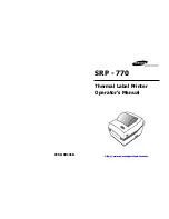 Samsung SRP - 770 Operator'S Manual preview